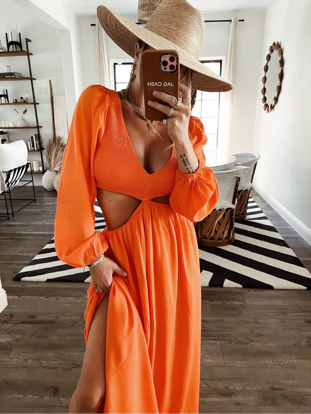 Vici Smocked Cutout Maxi Dress